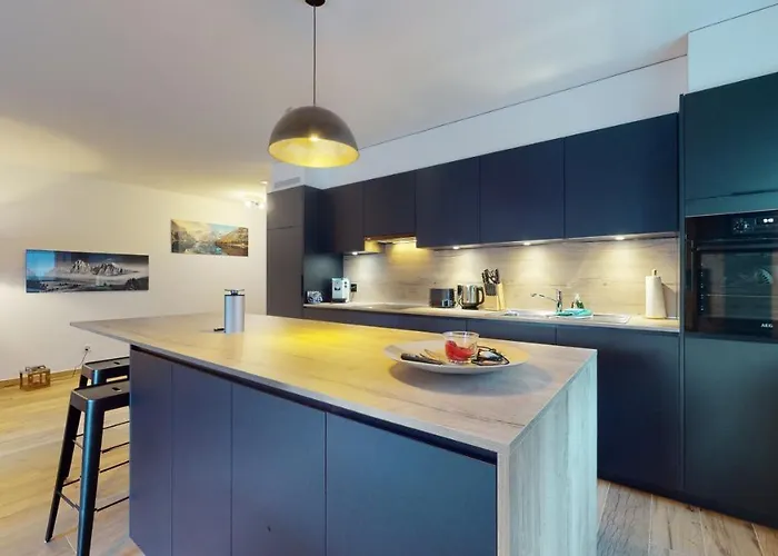 Spacious - Beautiful Terrace With View 公寓 洛伊克巴德